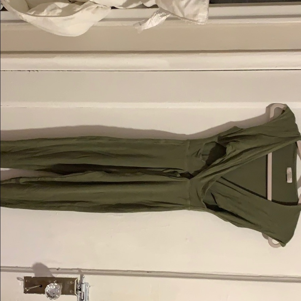 Green jumpsuit